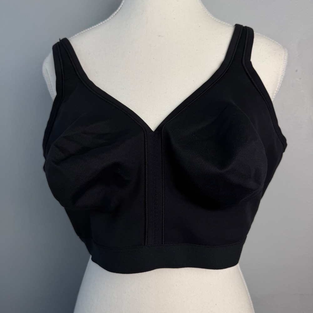 Soma Embraceable Full Coverage Wireless Unlined Bra Black 44DD Comfy